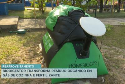 Biodigestor transforma resíduo orgânico em gás de cozinha e fertilizante