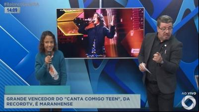 Balanço Geral-MA recebe Emmanuel Ferraro, campeão do Canta Comigo Teen