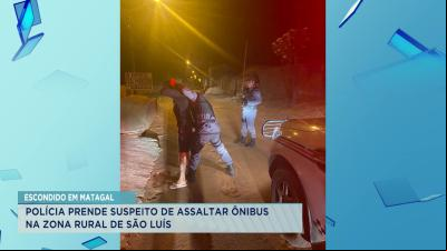 Polícia prende suspeito de assaltar ônibus na zona rural de São Luís