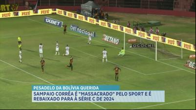 Sampaio Corrêa perde para o Sport e é rebaixado para Série C