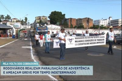 Rodoviários realizam protesto e ameaçam greve por tempo indeterminado em São Luís