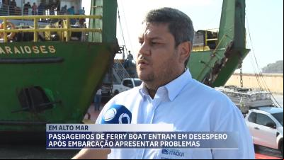 ageiros de Ferry Boat entram em desespero após embarcação apresentar problemas com motor