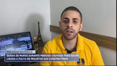 Chuvas fortes aumentam risco de desabamento de muros