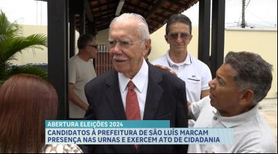 Ex-presidente da República, José Sarney vota na manhã do domingo (6)
