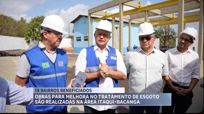Governo vistoria obras do sistema de esgotamento sanitário do Bacanga, em São Luís