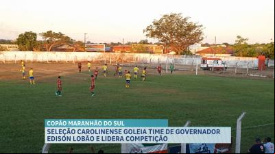 Carolina goleia time de Governador Edison Lobão e lidera Copão Maranhão do Sul