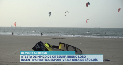 Atleta maranhense se destaca no kitesurf após representar o Brasil nas Olimpíadas de Paris 2024