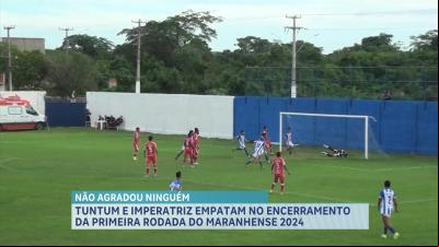 Tuntum e Imperatriz empatam na 1ª rodada do Campeonato Maranhense