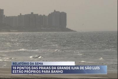 Relatório aponta 18 pontos próprios para banho nas praias da Grande Ilha de São Luís