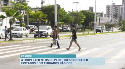 Atropelamentos de pedestres são mais comuns em locais de cruzamentos