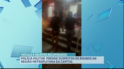 Polícia conduz suspeitos de roubo na região metropolitana de São Luís