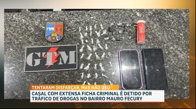 Casal é preso por suspeita de tráfico de drogas no Mauro Fecury 2, em São Luís