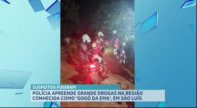 PM apreende drogas no “Gogó da Ema”, na rua Santo Antônio, em São Luís
