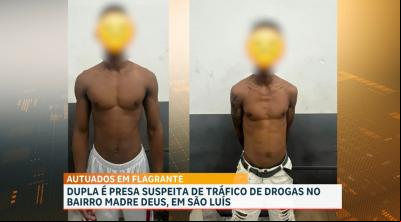 Polícia conduz dupla por suspeita de tráfico de drogas na Madre Deus