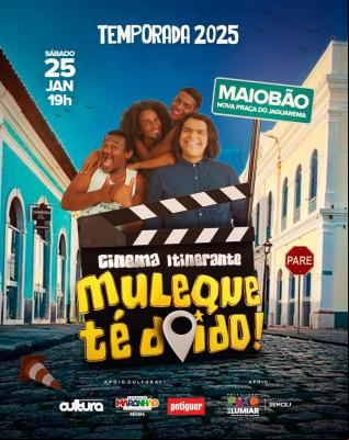 Cinema itinerante: Muleque Té Doido chega ao Maiobão dia 25 de janeiro