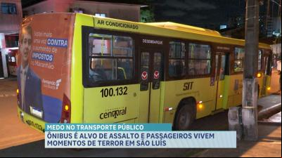 Ônibus é alvo de assalto na Avenida dos Africanos, em São Luís