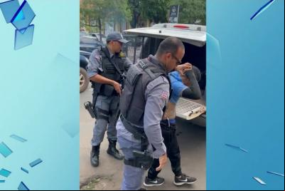 PM conduz suspeito de roubo em residência na cidade de Caxias