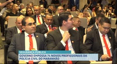 Governo realiza ato de posse coletiva de novos policiais civis do Maranhão