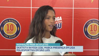 Medalhista olímpica Rayssa Leal marca presença em liga poliesportiva em São Luís