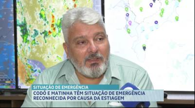 Codó e Matinha têm situação de emergência reconhecida por causa da estiagem