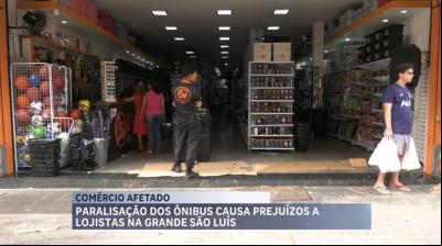 Greve dos rodoviários prejudica movimento no comércio de São Luís