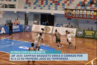 LBF 2025: Sampaio Basquete vence o Cerrado por 92 a 52 no primeiro jogo da temporada