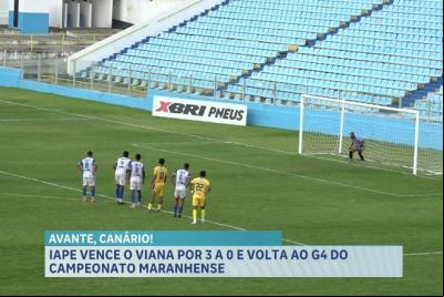 IAPE vence o Viana por 3 a 0 e volta ao G4 do Campeonato Maranhense 